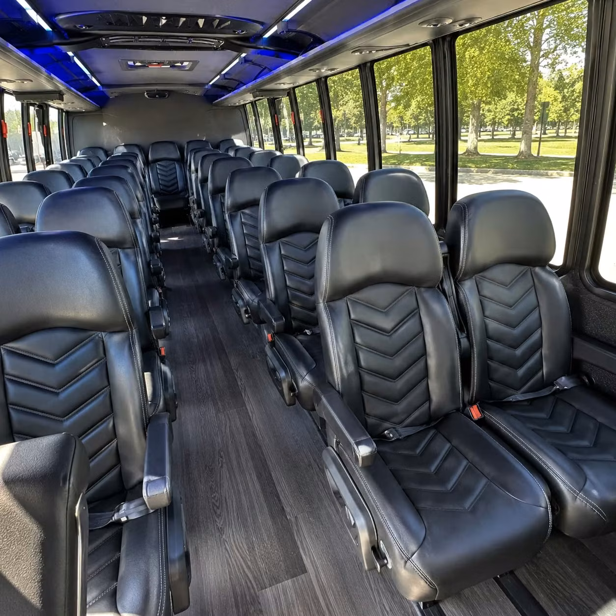 25 passenger minibus interior