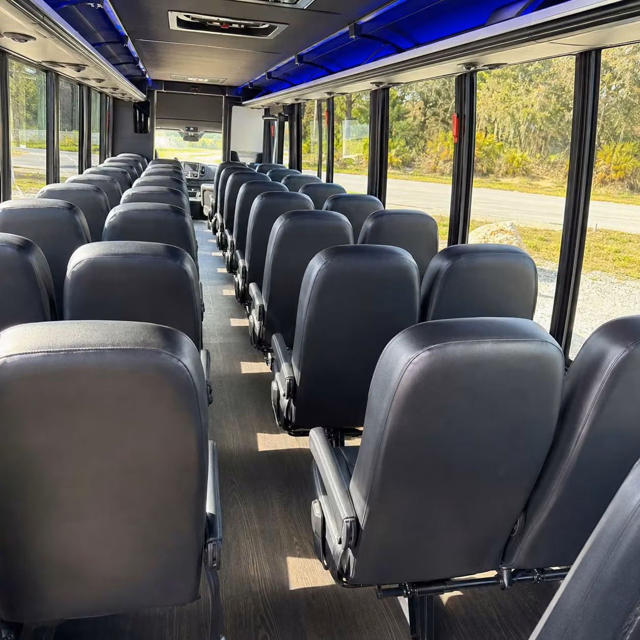 35 passenger minibus interior