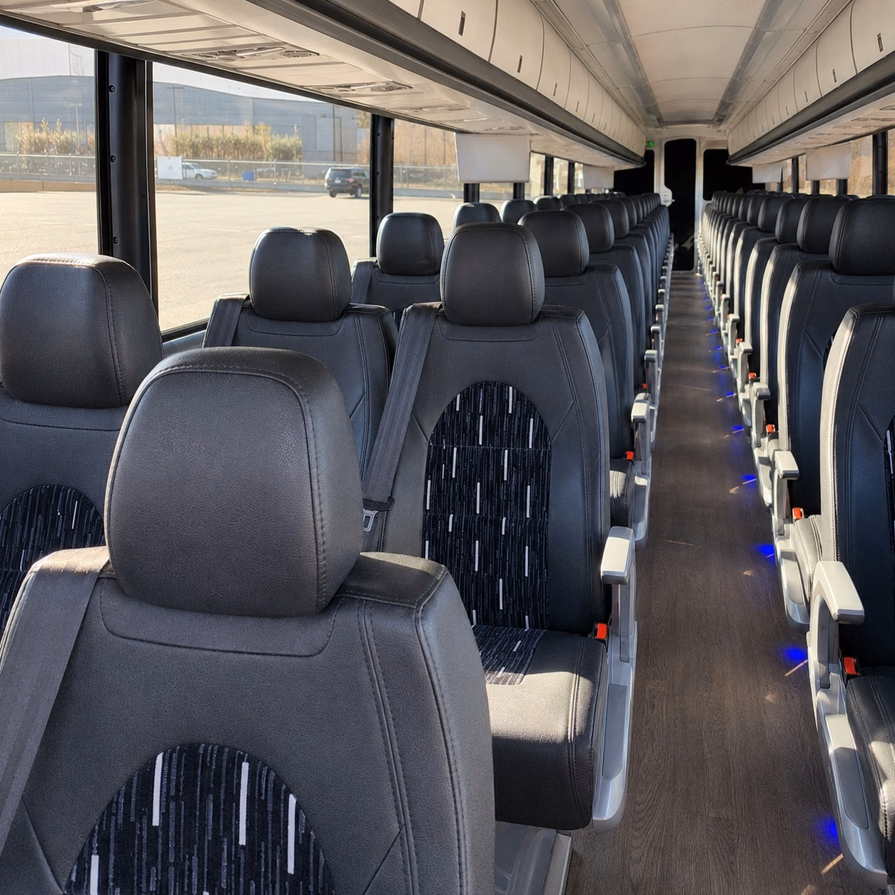 long beach 56 passenger charter bus rental